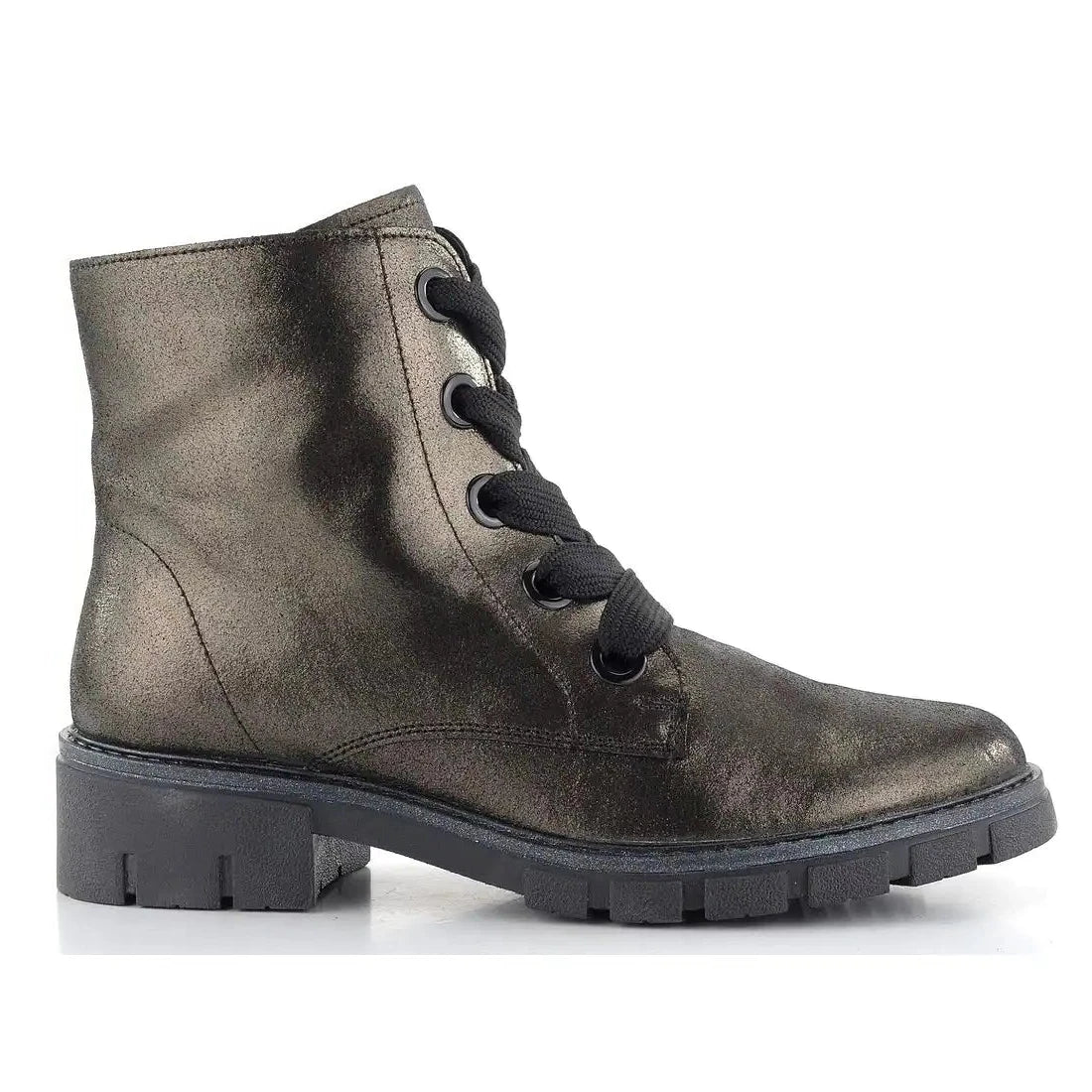 Ara Dover Laced Metallic Ankle Boot