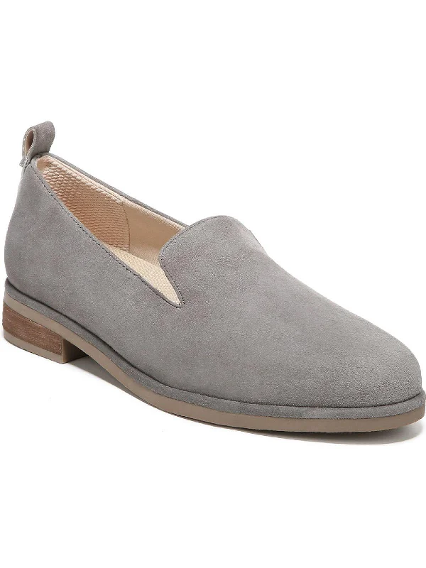 Avenue Lux Womens Suede Slip On Loafers