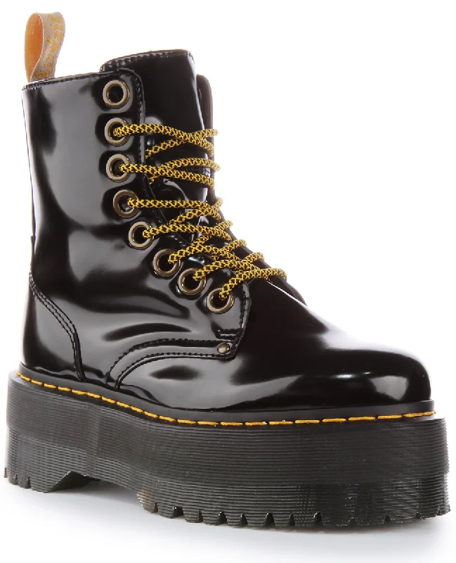 Dr Martens Vegan Jadon Max In Black For Women