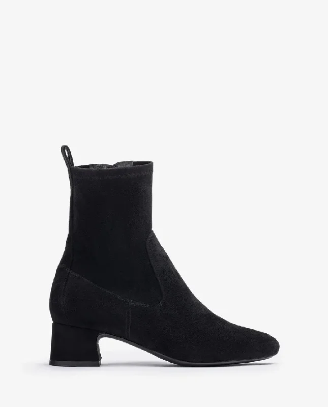 Unisa Langley Suede Black Ankle Boot