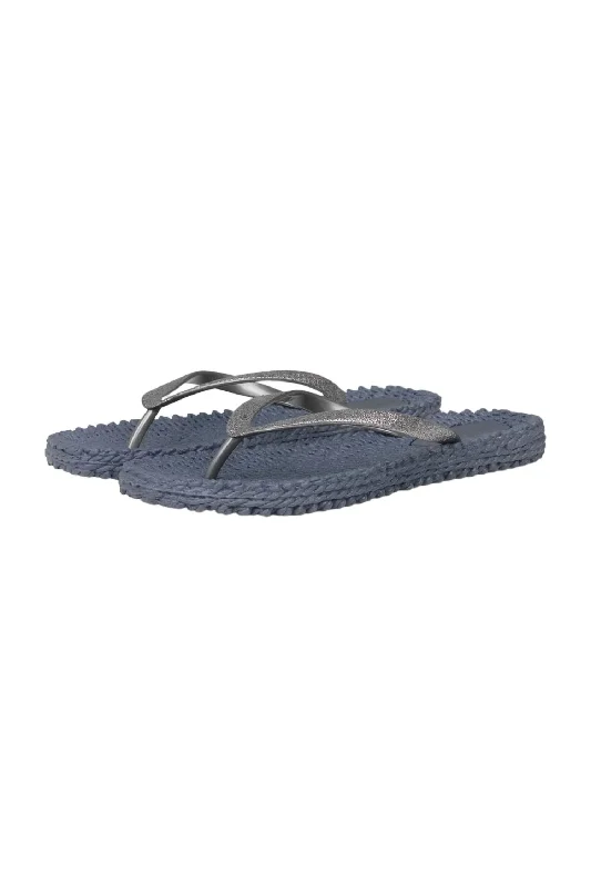 Unmissable Offer Cheerful Toe Post Flip Flops In Gray