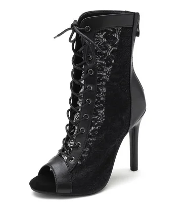 Comfortable Black High Heels Dance Shoes