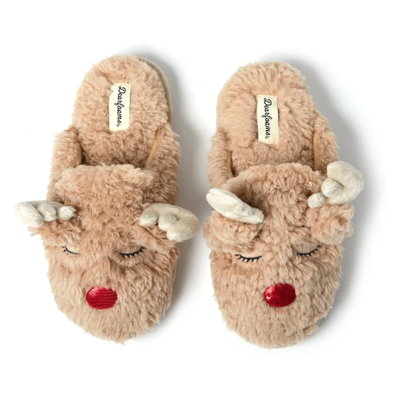 Price Rollback Dearfoams Womens Shay Scuff with Applique