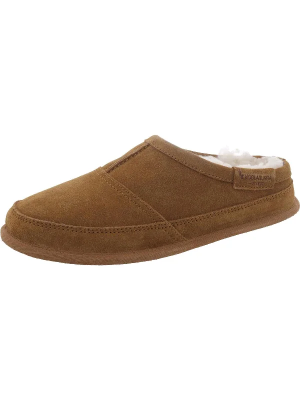 Graisen Womens Suede Faux Fur Moccasin Slippers