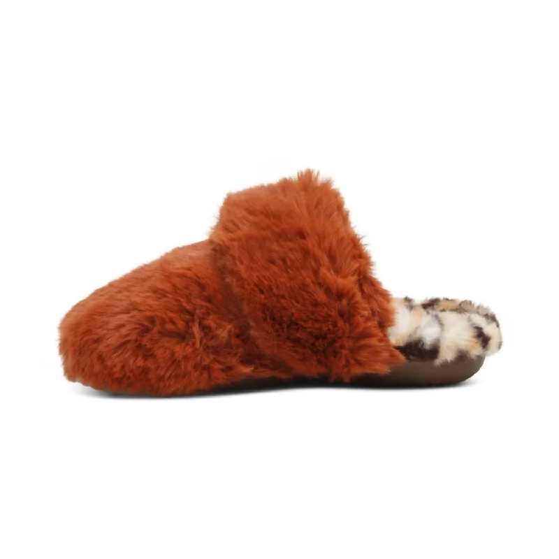 Misty Arch Support Slipper In Rust