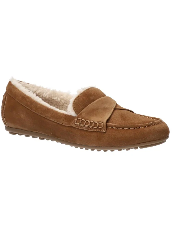 Sale Event Prentice Womens Suede Faux Fur Lined Moccasin Slippers