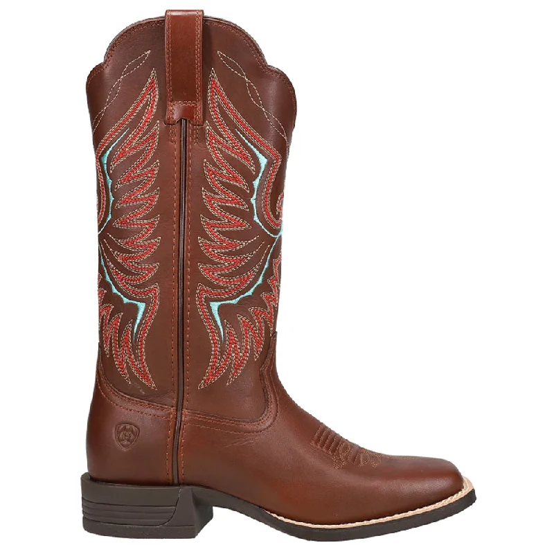 Rockdale Embroidered Square Toe Cowboy Boots