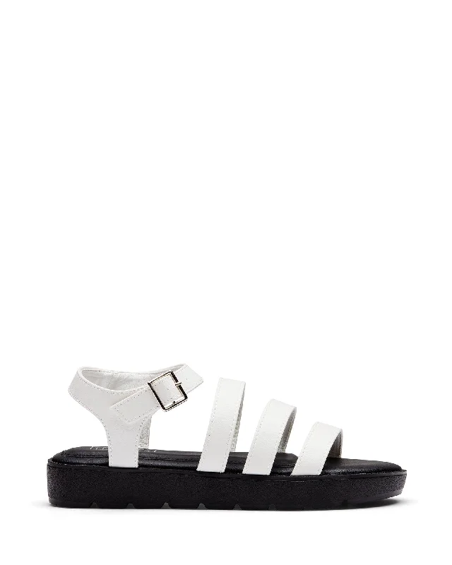 Saxon Sandal White