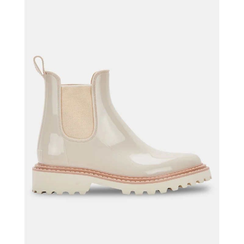 STORMY RAINBOOTS IVORY PATENT STELLA