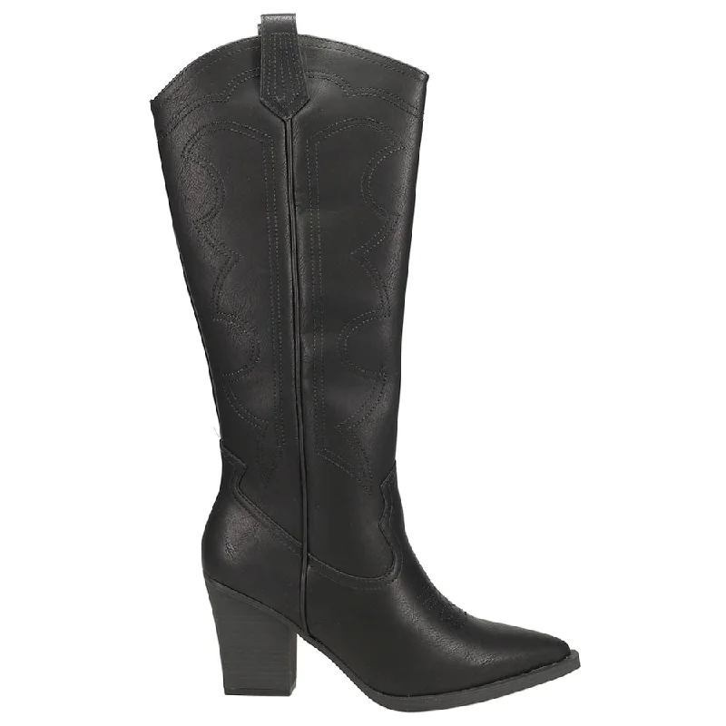 Tex Western Zippered Pointed Toe Boots