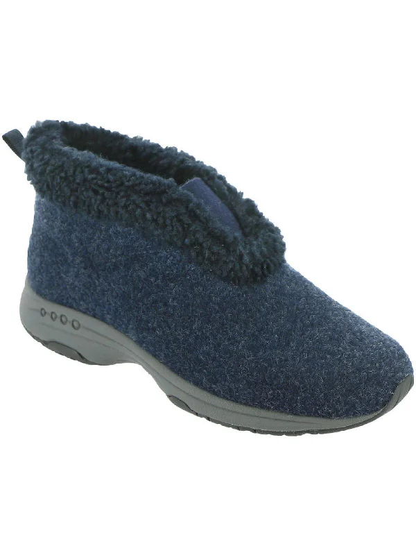 Treepose 2 Womens Faux Fur Lined Bootie Slippers