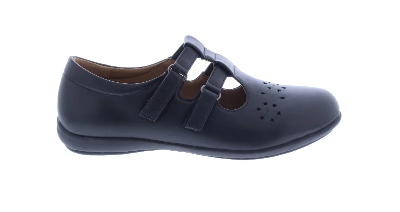 Women School Shoe with Double Velcro Closure