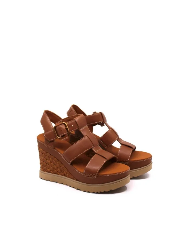 Women's Abbot Strap Sandal In Cognac