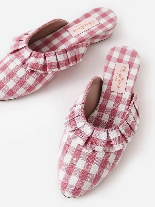 Daily Specials Women's Blossom Frill Slipper In Rose Pink
