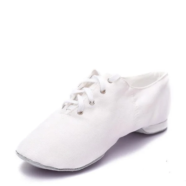 Women's Canvas Flats Jazz Dance Shoes