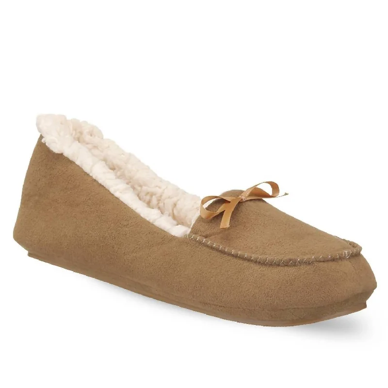 Women's Comfy Slippers In Chestnut