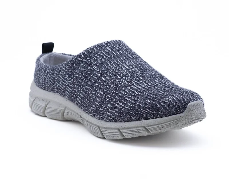 Women's Mudgee All Terrain Slipper In Black Multi Merino Wool