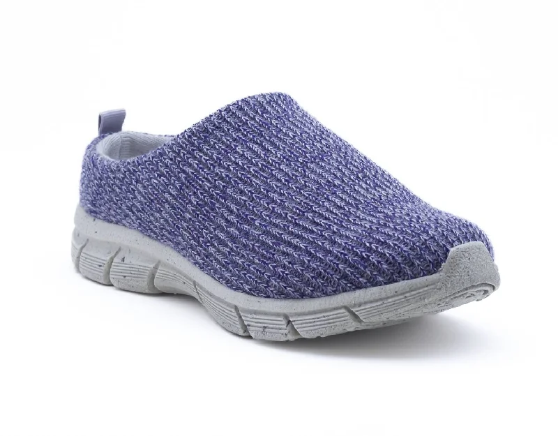 Women's Mudgee All Terrain Slipper In Blue Multi Merino Wool