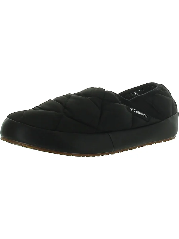 Womens Quilted Slip-On Scuff Slippers