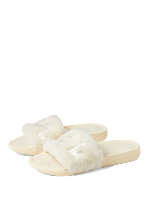 Limited Time Women's Shearling Slide In Vanilla