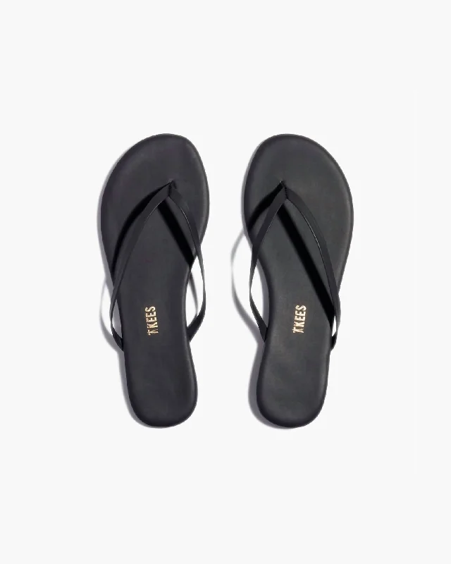 Super Deal Women's Solids Flip Flop In Washed Black