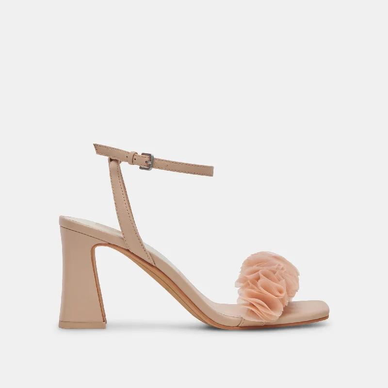 IESHA HEELS LT BLUSH LEATHER