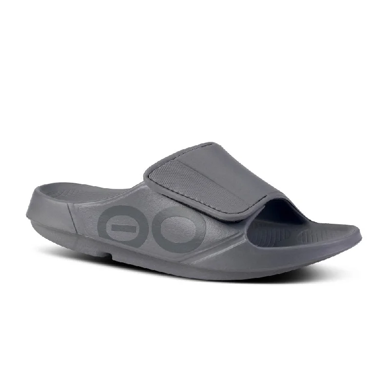 Oofos OOahh Sport Flex Slide - Slate