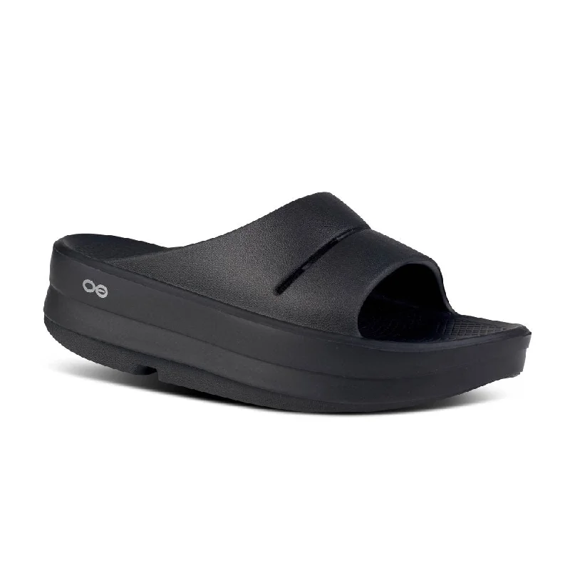 Oofos Women's OOmega OOahh Slide - Black