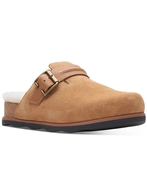 Brynn Womens Suede Slip On Mules