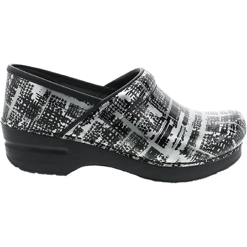 Women's Dansko Professional Clog Block Print Patent