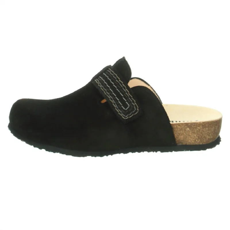 Julia Velcro Clog In Black