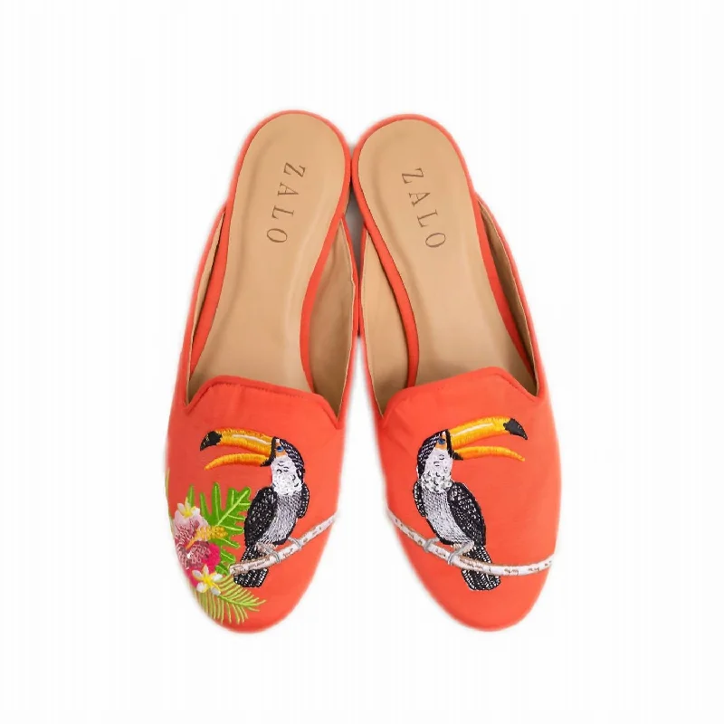 Women's Toucan Mule In Coral